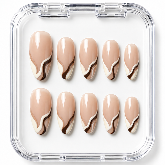Minimalist Brown Swirl Set