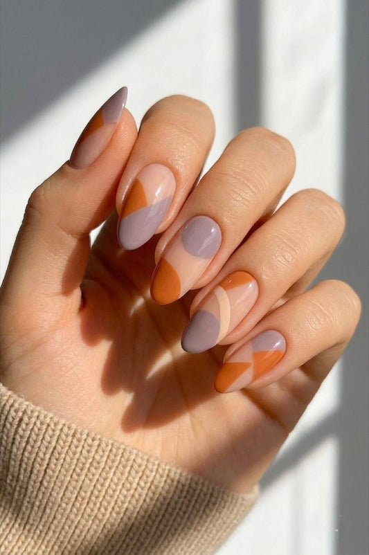 Terra Lilac Press-On Nails | Reusable Gel Nails | Fluture