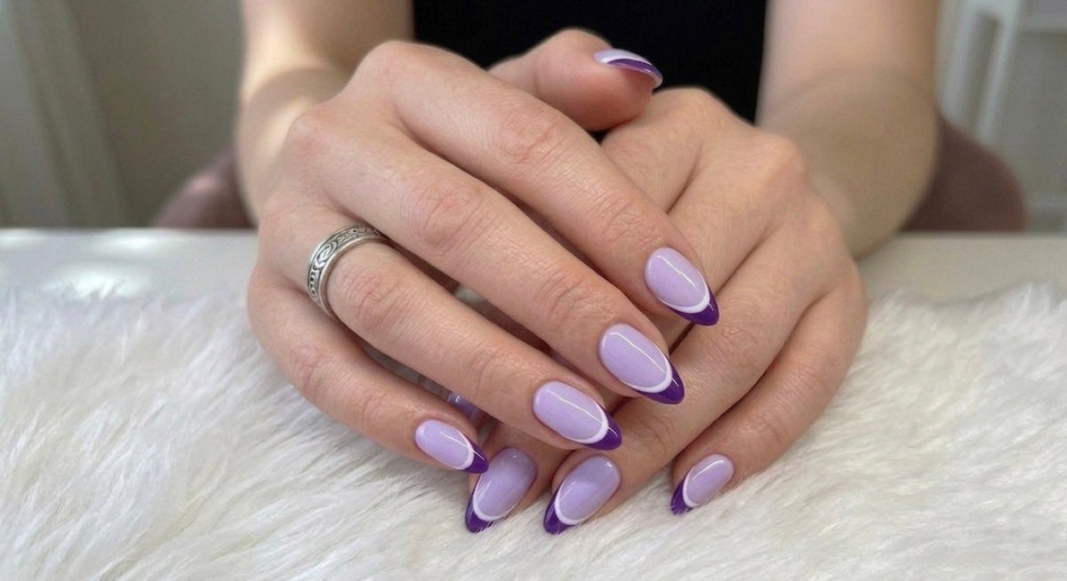 Lavender Royal French Press-On Nails | Reusable Gel Nails | Fluture