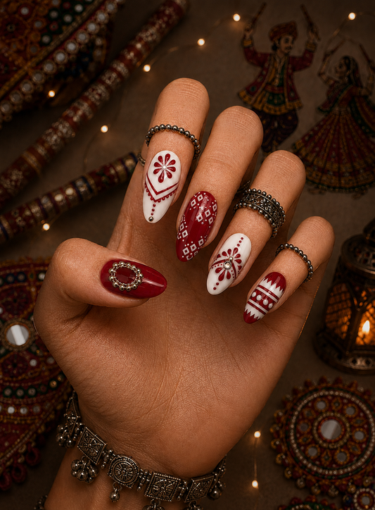 The Crimson Rangoli Heritage Edit