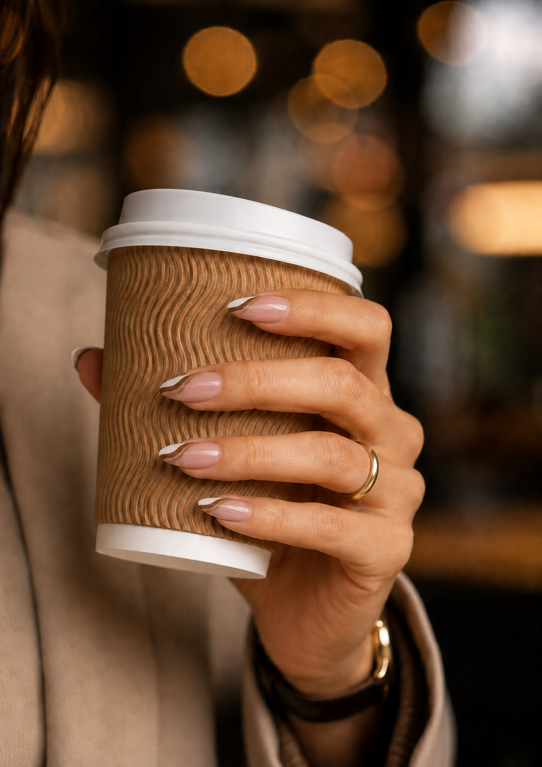 Minimalist Brown Swirl Set